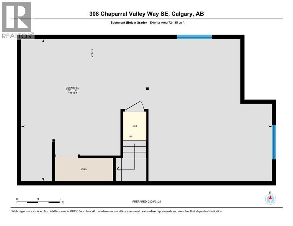 Basement waiting your design - 308 Chaparral Valley Way Se, Calgary, AB - Other