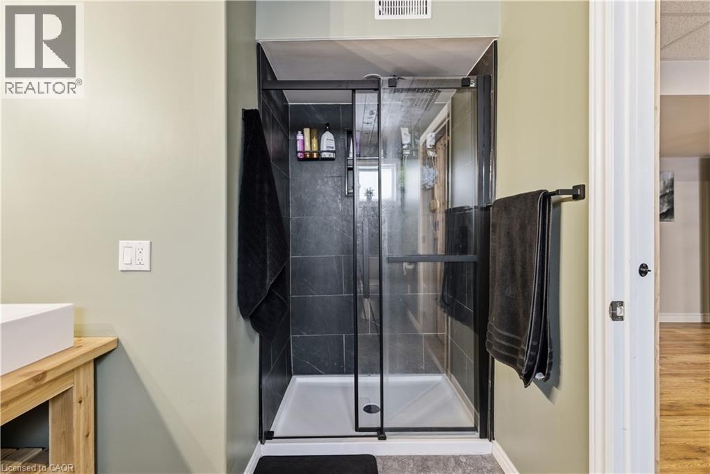 Bathroom featuring vanity and a shower stall - 230 Saugeen Street, Grey Highlands, ON - Indoor