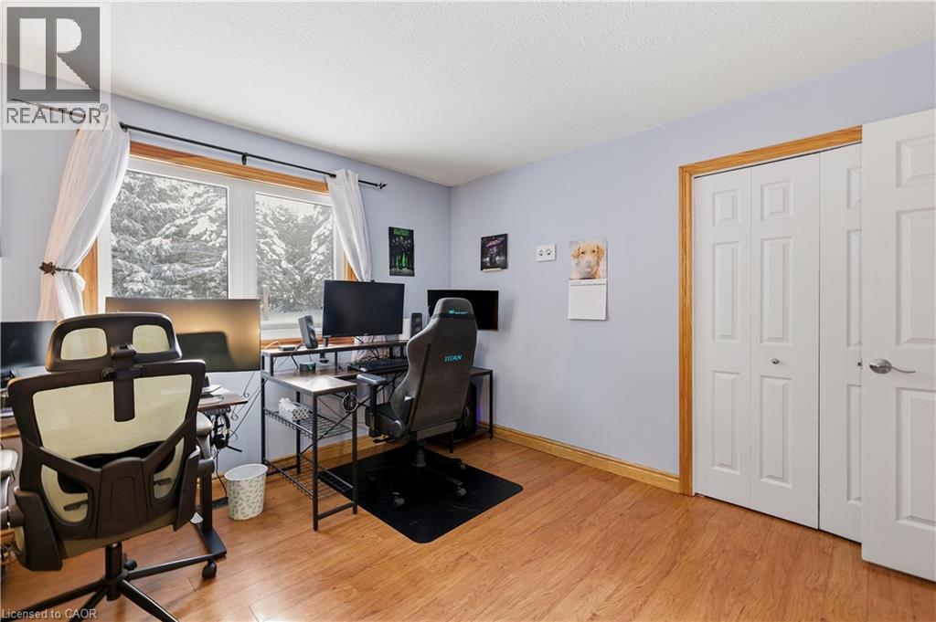 Home office with light wood-type flooring and baseboards - 230 Saugeen Street, Grey Highlands, ON - Indoor Photo Showing Office