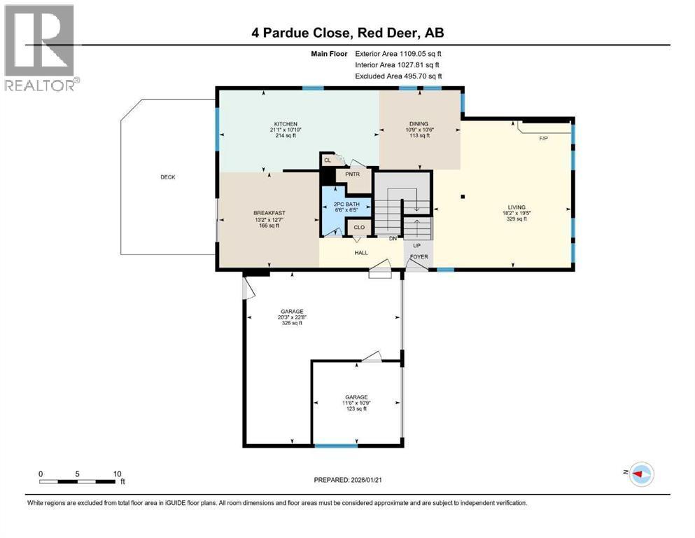 Main level layout - 4 Pardue Close, Red Deer, AB - Other