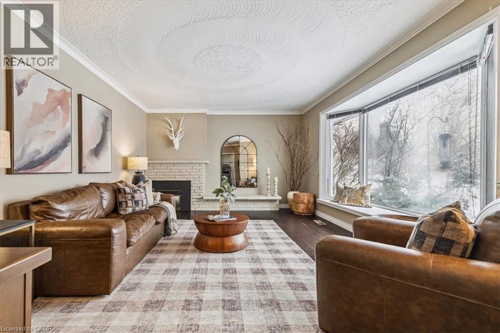 359 Pepper Drive, Burlington, ON - Indoor Photo Showing Living Room With Fireplace