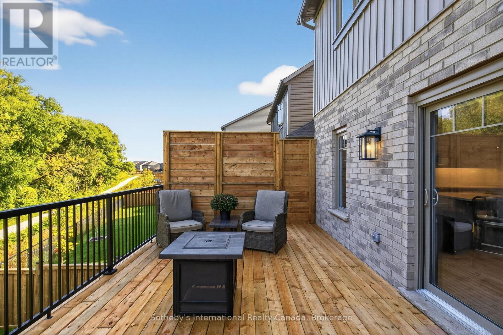 Custom deck w/privacy - 150 Plewes Drive, Collingwood, ON - Outdoor With Deck Patio Veranda With Exterior