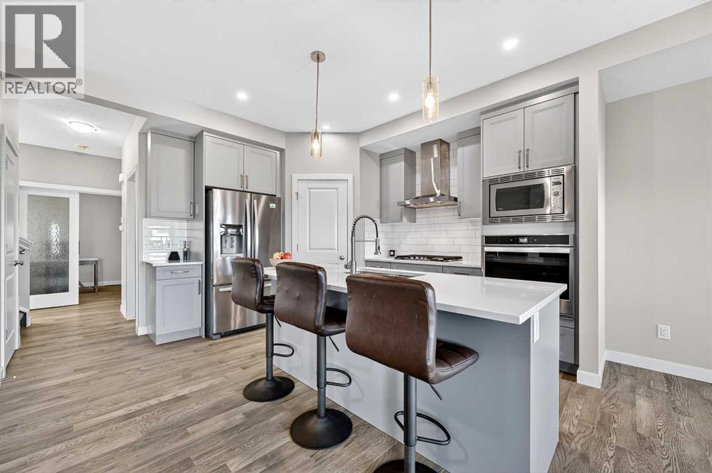 77 Belvedere Drive Se, Calgary, AB - Indoor Photo Showing Kitchen With Upgraded Kitchen