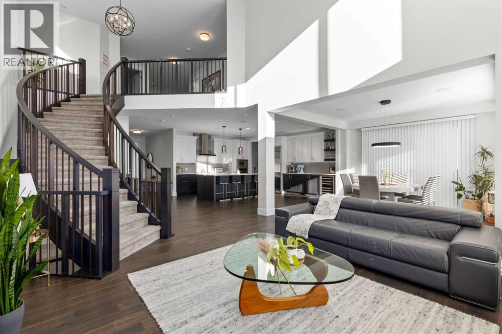 67 Aspen Vista Way Sw, Calgary, AB - Indoor Photo Showing Living Room