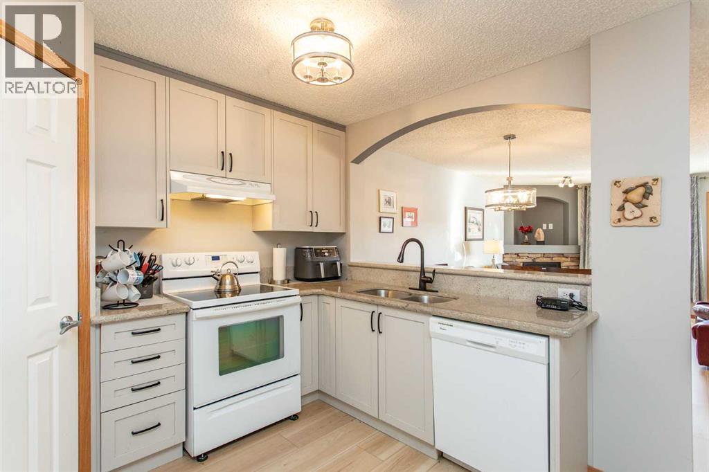 409 Jenkins Drive, Red Deer, AB - Indoor Photo Showing Kitchen With Double Sink