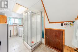 Shower in lower level laundry room -