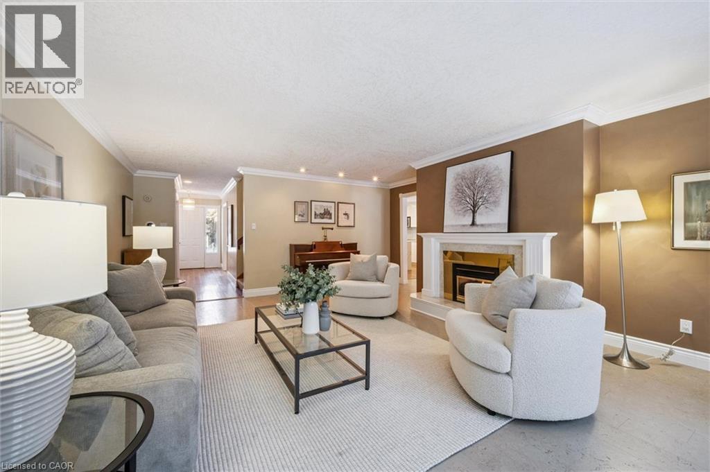 259 Old Post Road, Waterloo, ON - Indoor Photo Showing Living Room With Fireplace