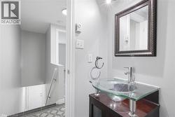 Bathroom featuring vanity -