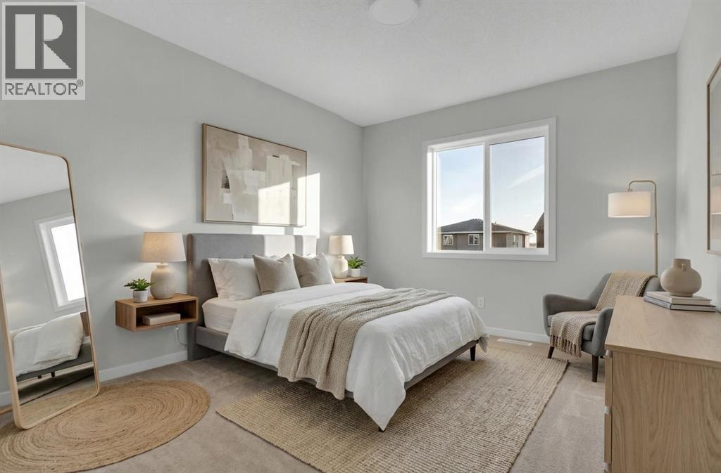 Virtually Staged Bedroom - 15 Corner Glen Drive Ne, Calgary, AB - Indoor Photo Showing Bedroom