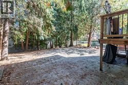 View of fenced yard -