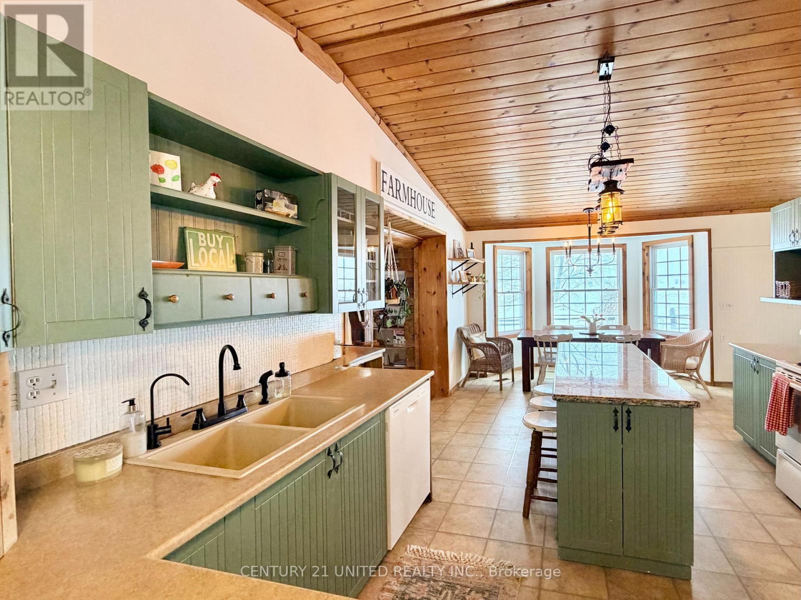 1074 First Line, Douro-Dummer, ON - Indoor Photo Showing Kitchen With Double Sink
