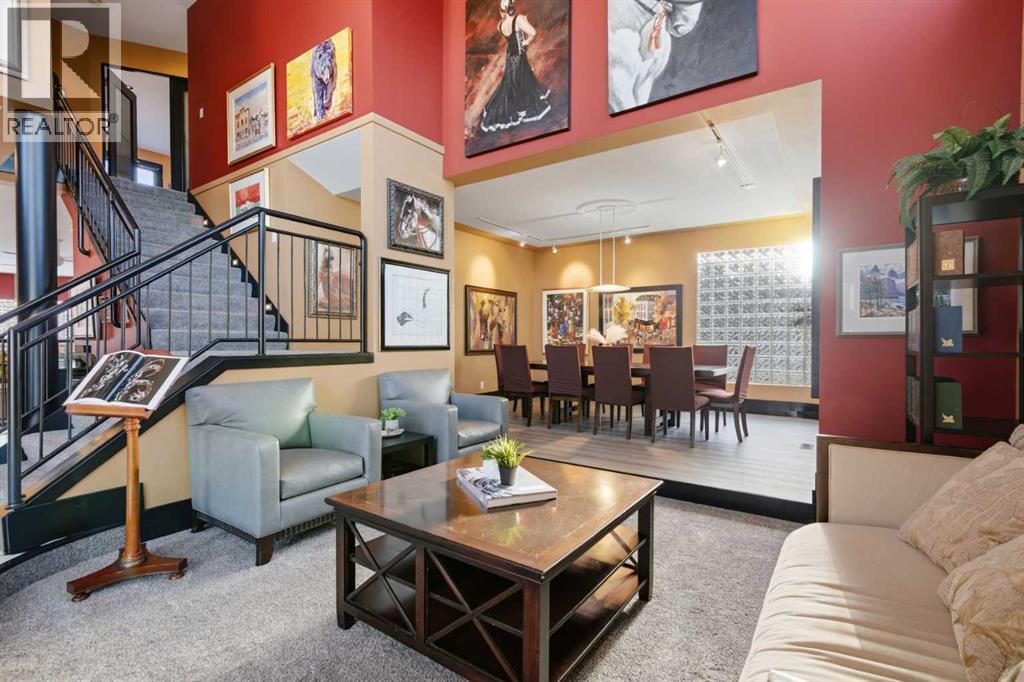 64 Patterson Mews Sw, Calgary, AB - Indoor Photo Showing Living Room