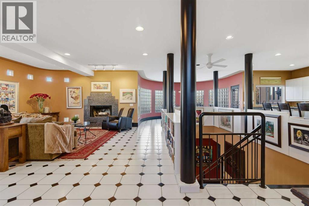 64 Patterson Mews Sw, Calgary, AB - Indoor Photo Showing Other Room With Fireplace