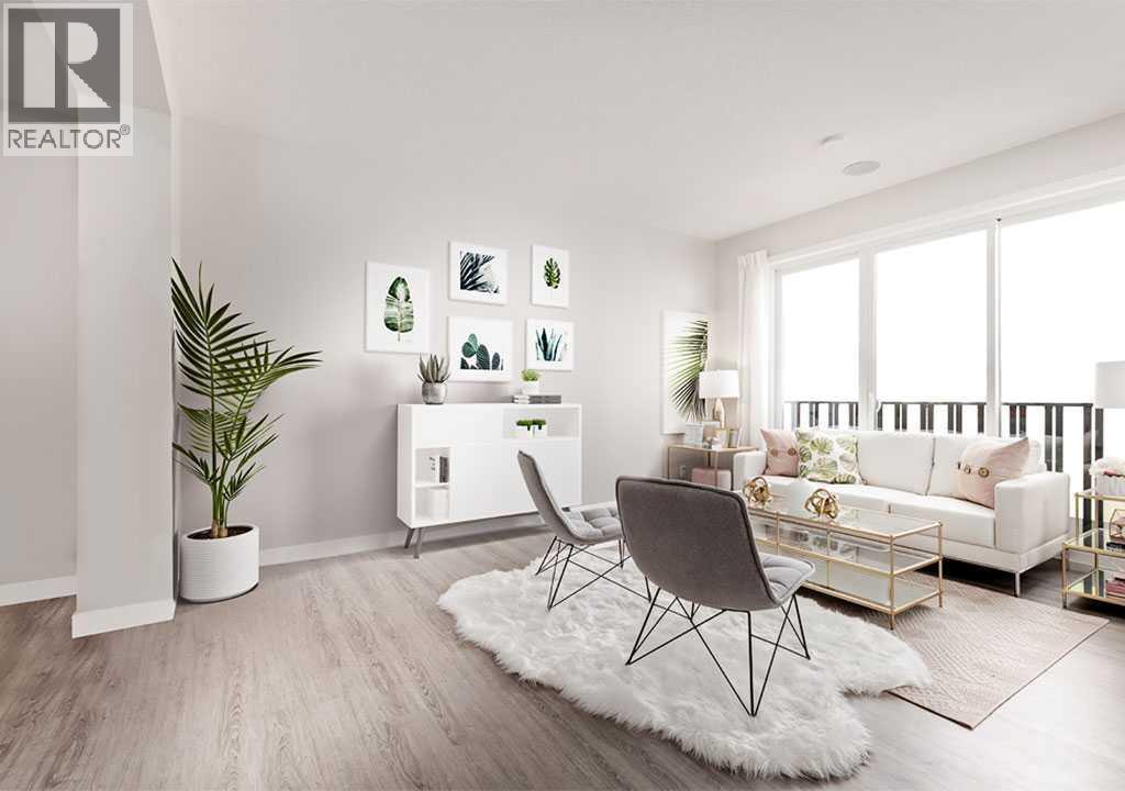 PLEASE NOTE: Photos are of a Showhome of the same model – fit & finish may differ. Interior selections & floorplans shown in photos - 162 Lanark Gate Se, Airdrie, AB - Indoor Photo Showing Living Room