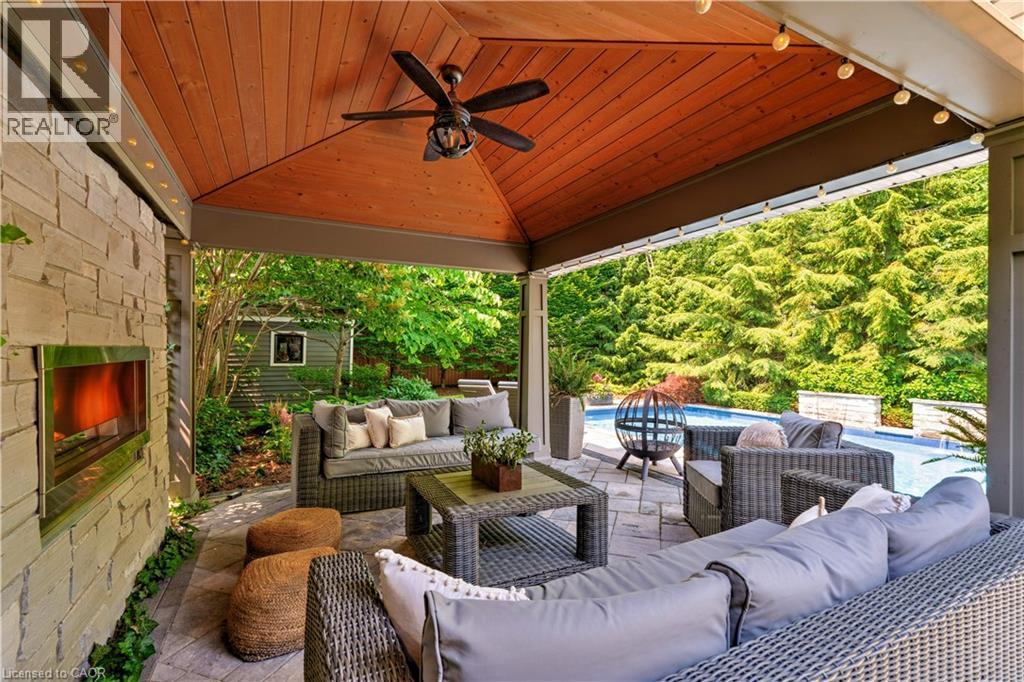 640 George Street, Burlington, ON - Outdoor With In Ground Pool With Deck Patio Veranda With Exterior