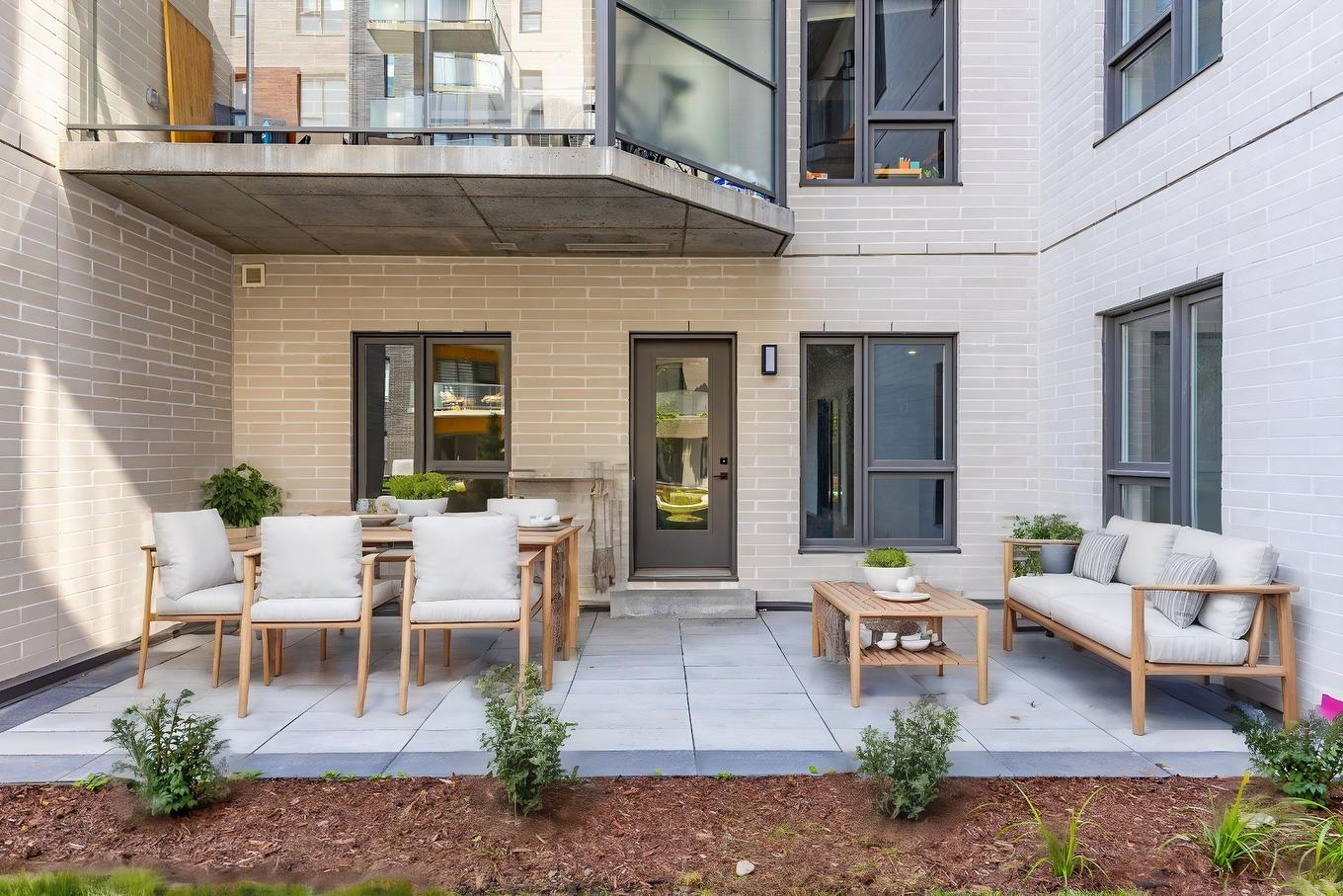 Terrasse - 107-2030 Rue Lucien-Thimens, Montréal (Saint-Laurent), QC - Outdoor With Exterior