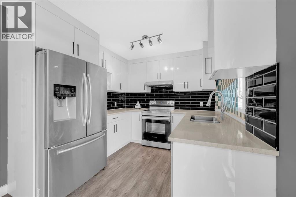 6022 Martingrove Road Ne, Calgary, AB - Indoor Photo Showing Kitchen With Upgraded Kitchen