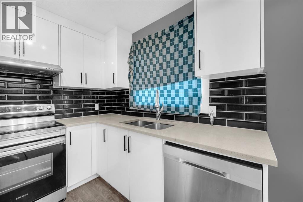 6022 Martingrove Road Ne, Calgary, AB - Indoor Photo Showing Kitchen With Double Sink