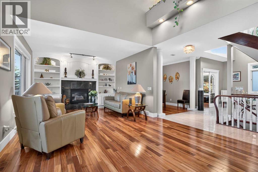 14 Christie Estate Terrace Sw, Calgary, AB - Indoor With Fireplace