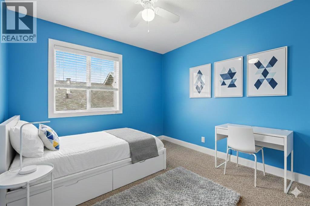Upstairs Bedroom (Virtually Staged) - 83 Kirton Close, Red Deer, AB - Indoor Photo Showing Bedroom