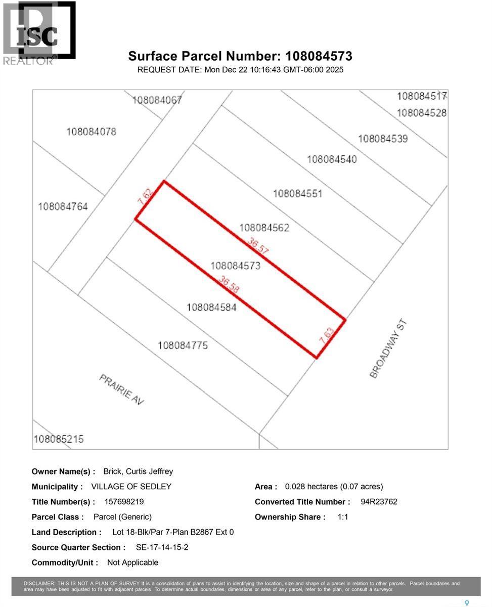 238 Broadway Street, Sedley, SK