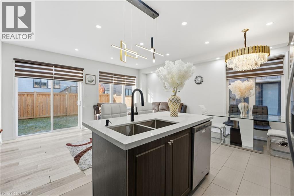 29 Arnold Marshall Boulevard, Caledonia, ON - Indoor Photo Showing Kitchen With Double Sink