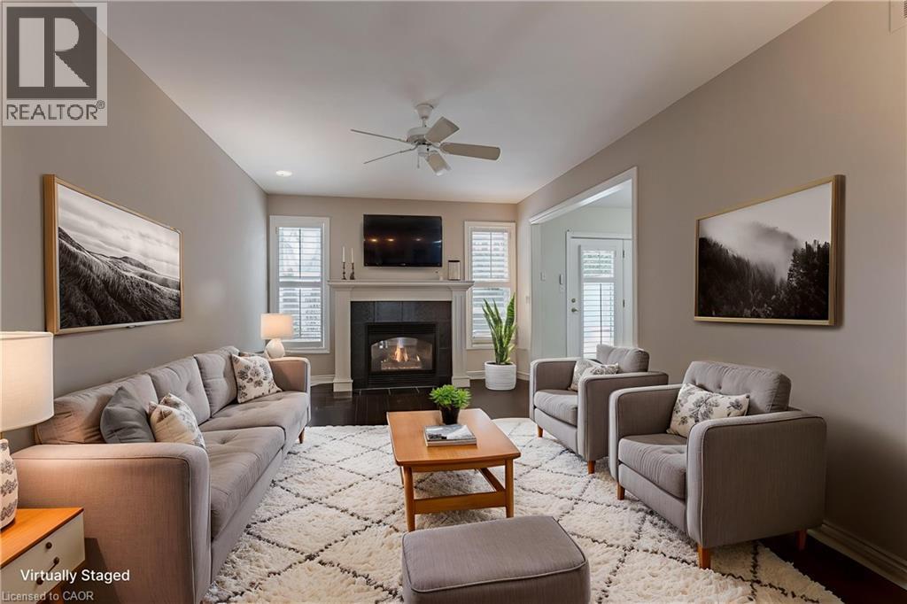 1146 Augustus Drive, Burlington, ON - Indoor Photo Showing Living Room With Fireplace