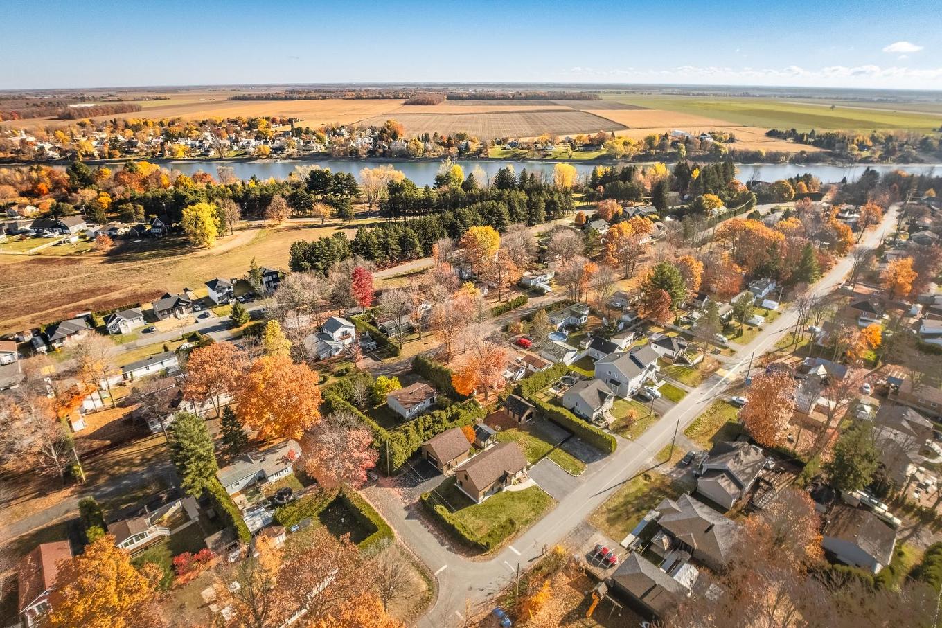 Aerial photo - 470 Rue Arthur-Priem, Saint-Roch-De-Richelieu, QC - Outdoor With View