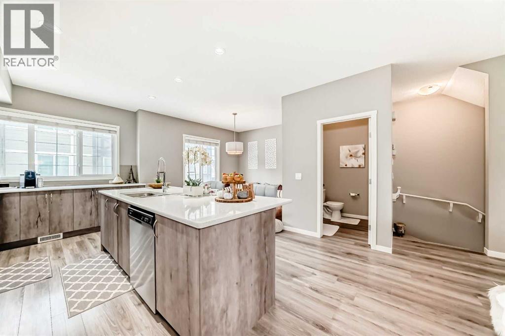 309 Nolanlake Villas Nw, Calgary, AB - Indoor Photo Showing Kitchen With Double Sink