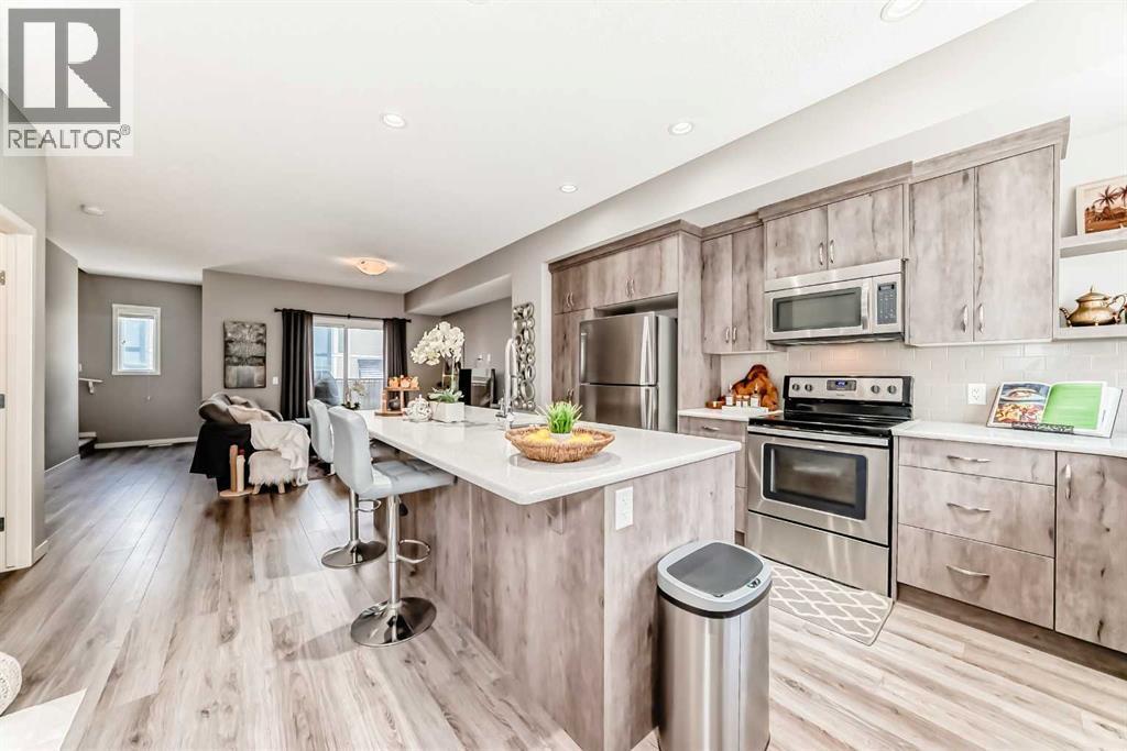 309 Nolanlake Villas Nw, Calgary, AB - Indoor Photo Showing Kitchen With Upgraded Kitchen
