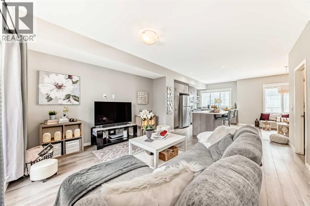 309 Nolanlake Villas Nw, Calgary, AB - Indoor Photo Showing Living Room