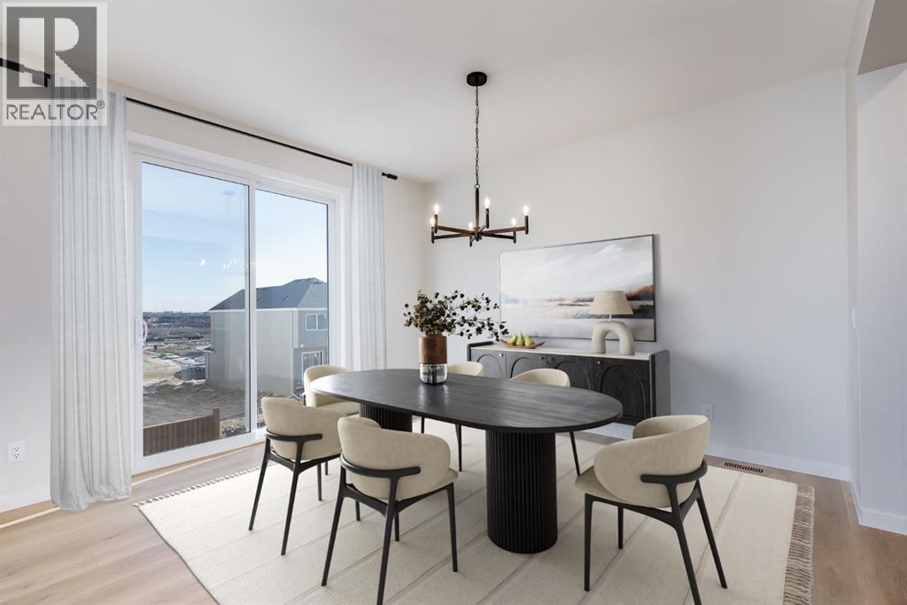4054 Sawgrass Street Nw, Airdrie, AB - Indoor Photo Showing Dining Room