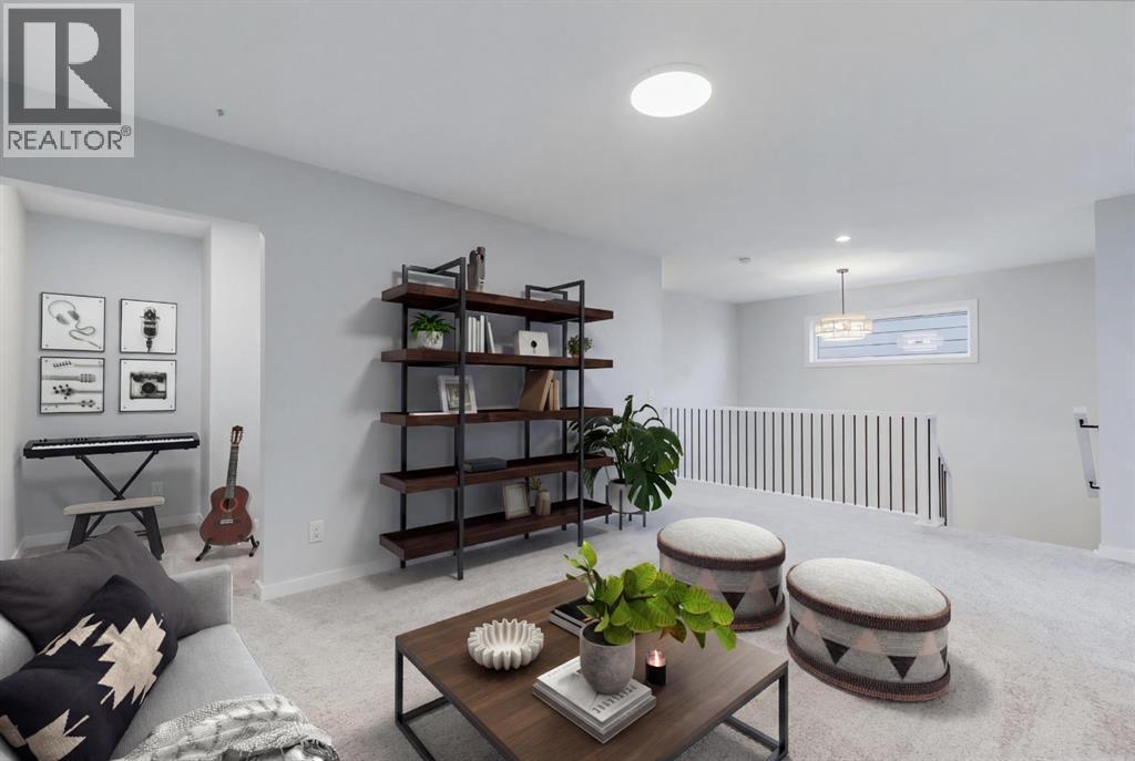 4054 Sawgrass Street Nw, Airdrie, AB - Indoor Photo Showing Living Room