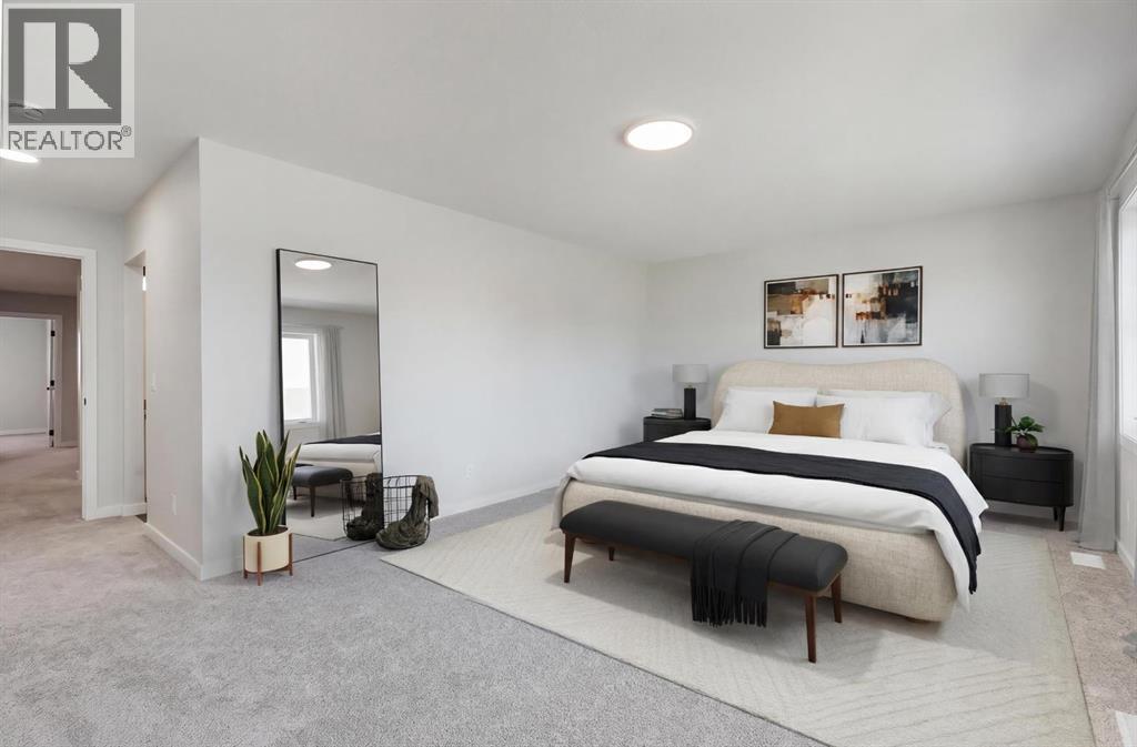 4054 Sawgrass Street Nw, Airdrie, AB - Indoor Photo Showing Bedroom