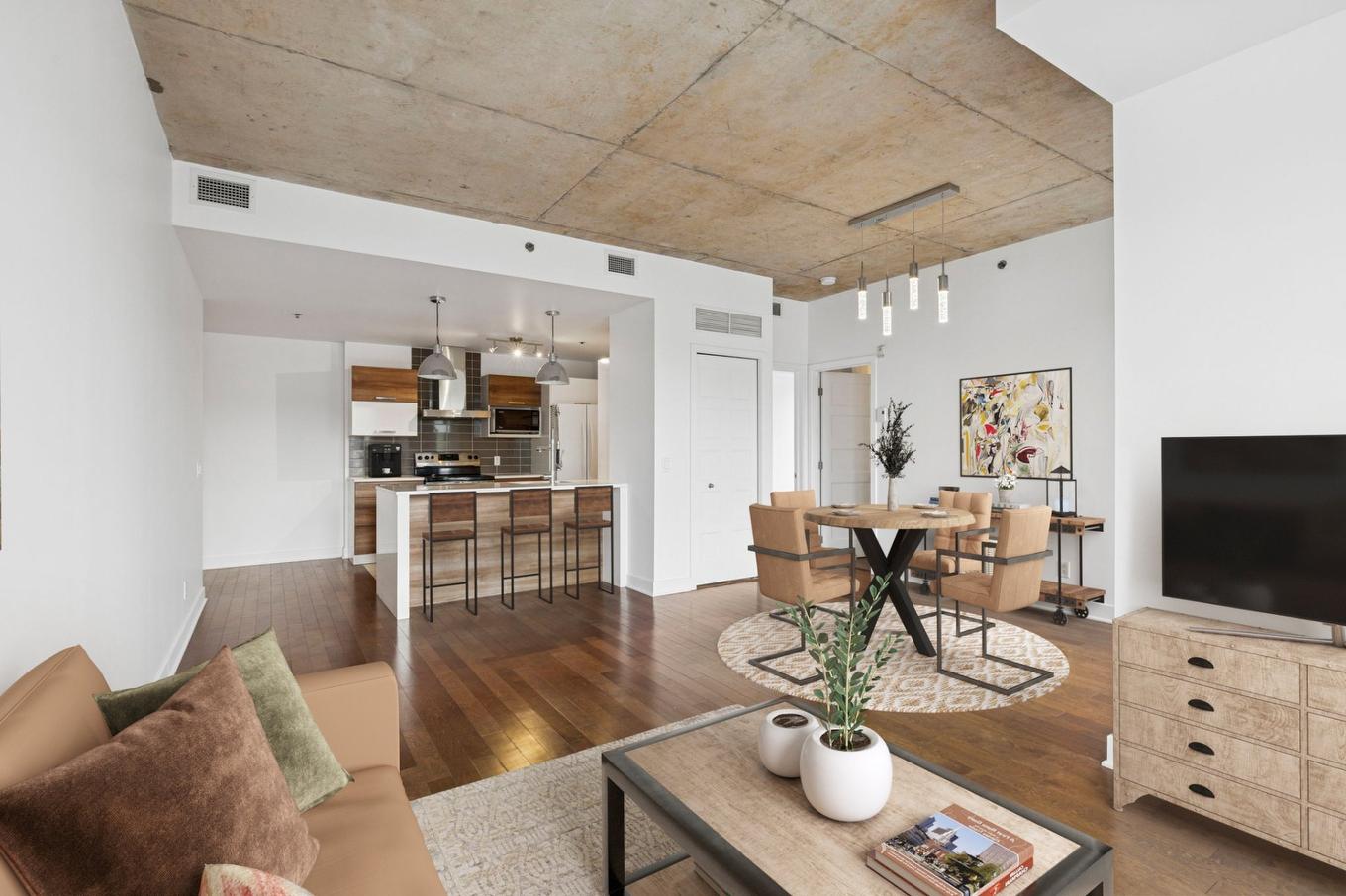 Vue d'ensemble - 611-377 Rue Des Seigneurs, Montréal (Le Sud-Ouest), QC - Indoor Photo Showing Living Room