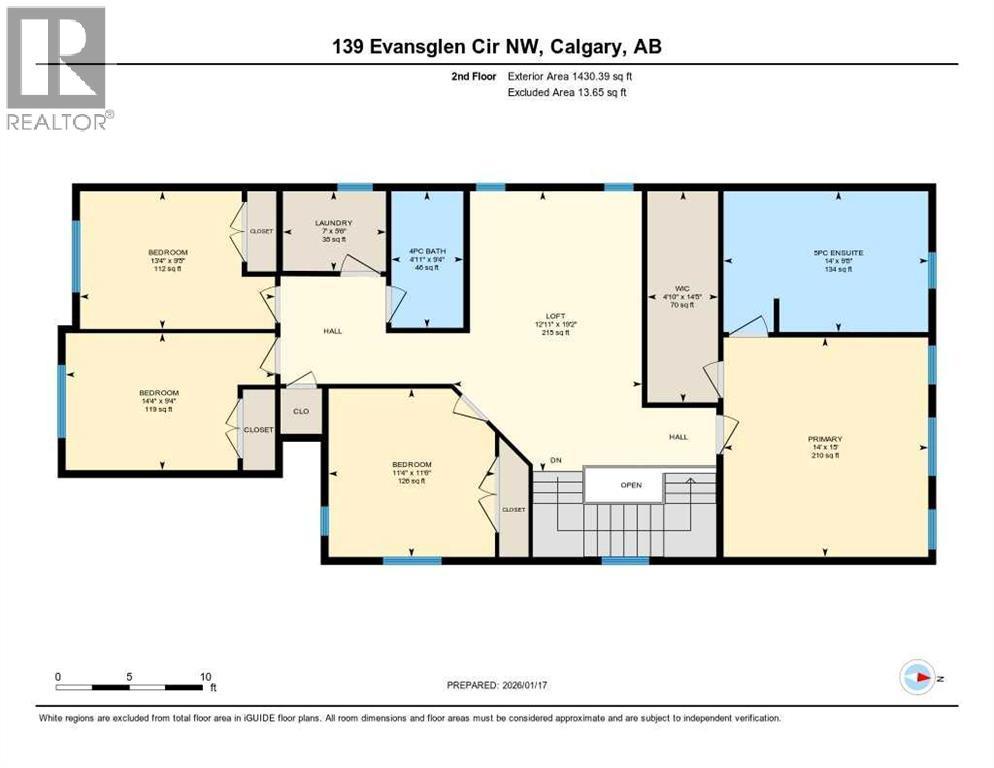 Second floor plan - 139 Evansglen Circle Nw, Calgary, AB - Other