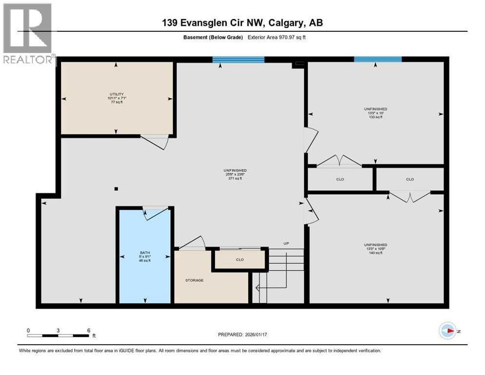 Basement floor plan - 139 Evansglen Circle Nw, Calgary, AB - Other