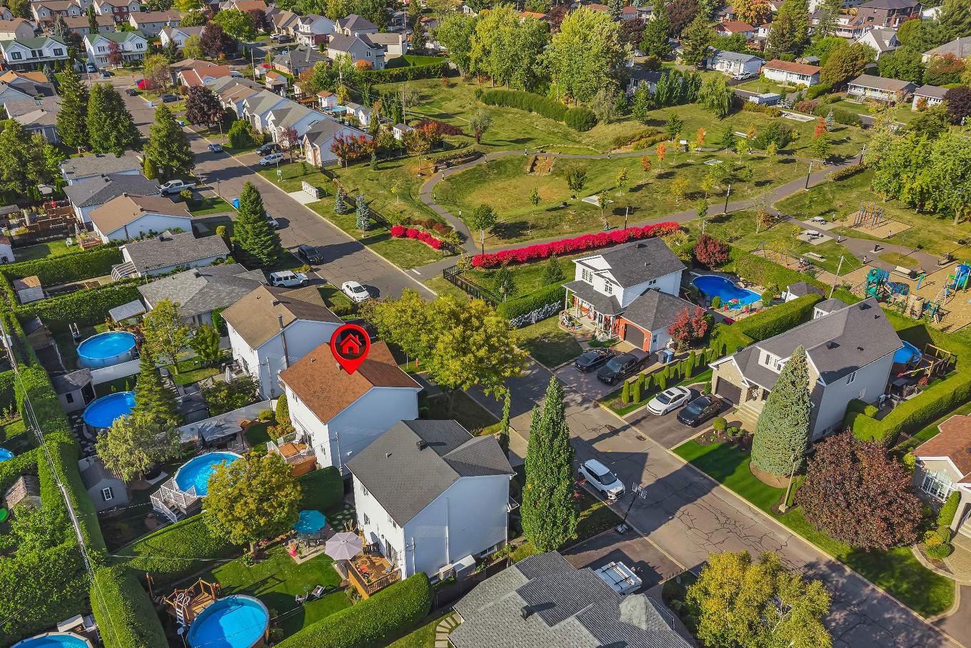 Aerial photo - 12 Rue Gédéon-Létourneau, Saint-Basile-Le-Grand, QC - Outdoor With View