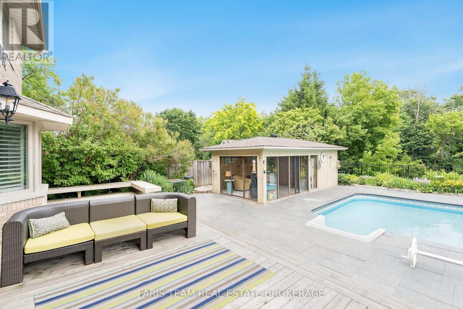 32 Cairns Boulevard, Springwater, ON - Outdoor With In Ground Pool With Deck Patio Veranda With Exterior