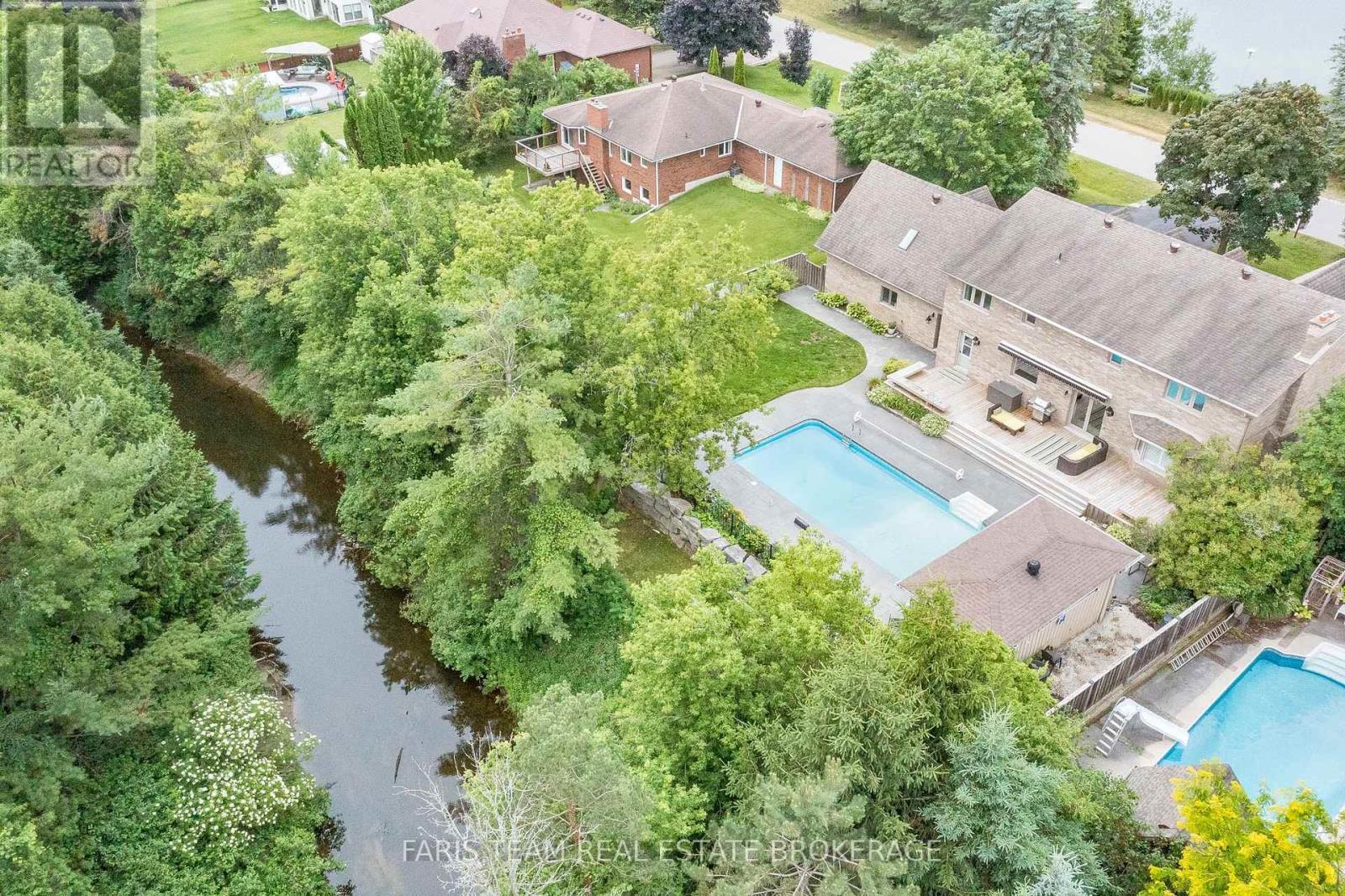 32 Cairns Boulevard, Springwater, ON - Outdoor With In Ground Pool With View