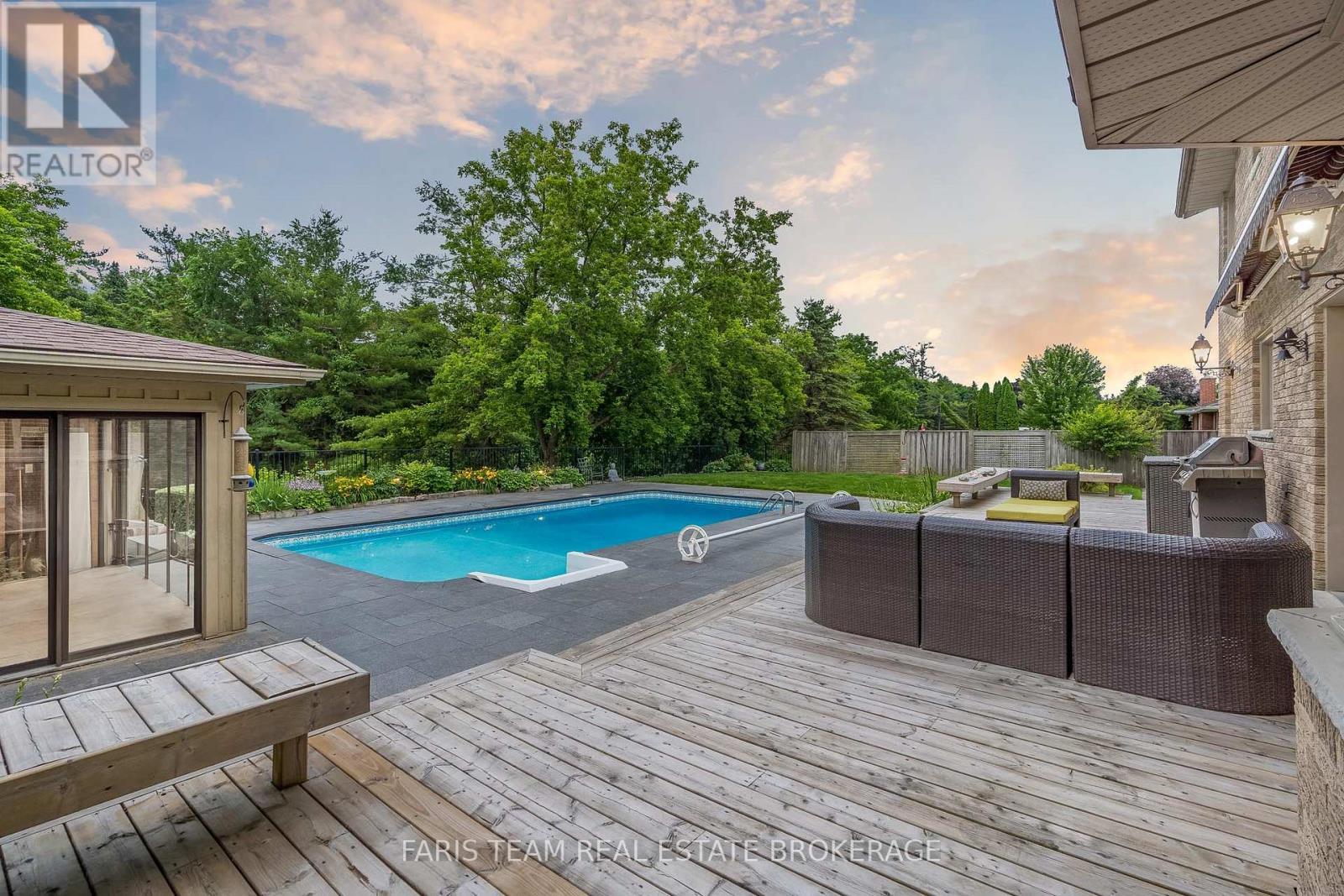32 Cairns Boulevard, Springwater, ON - Outdoor With In Ground Pool With Deck Patio Veranda