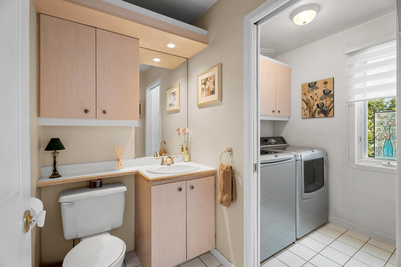 Salle de bains - 66 Av. Turcot, Saint-Sauveur, QC - Indoor Photo Showing Laundry Room