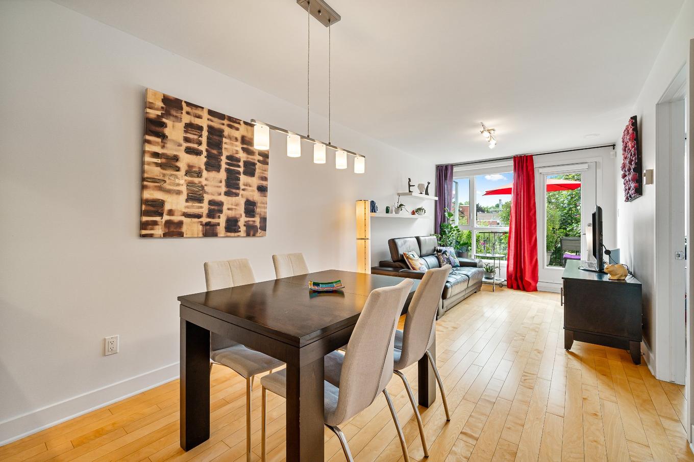 Salle à manger - 401-3555 Rue De Rouen, Montréal (Mercier/Hochelaga-Maisonneuve), QC - Indoor Photo Showing Dining Room