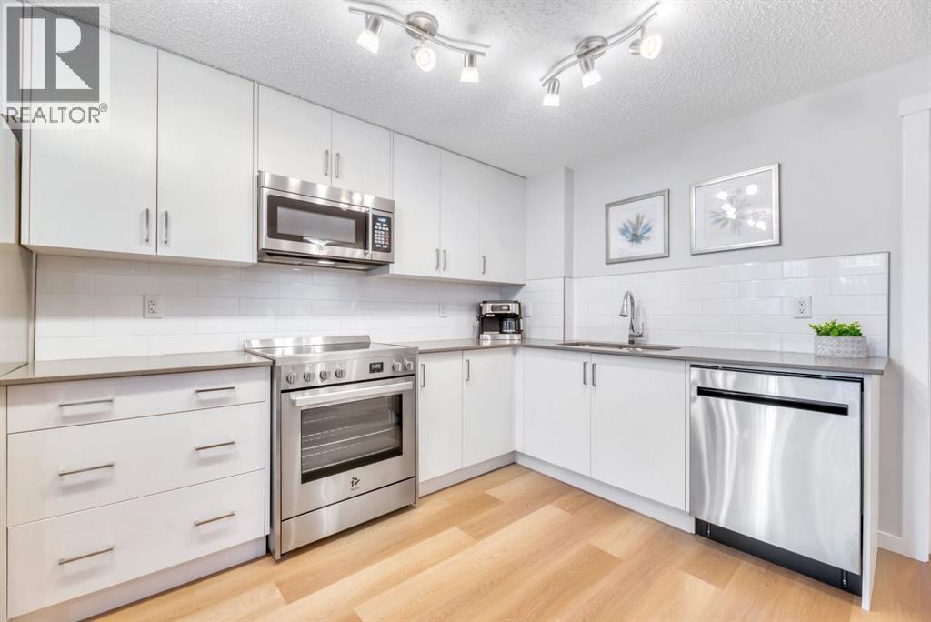344 Cranbrook Square Se, Calgary, AB - Indoor Photo Showing Kitchen With Upgraded Kitchen