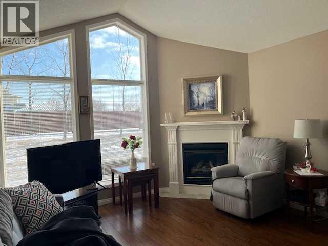 901 Nativity Bay, Rural Rocky View County, AB - Indoor Photo Showing Living Room With Fireplace