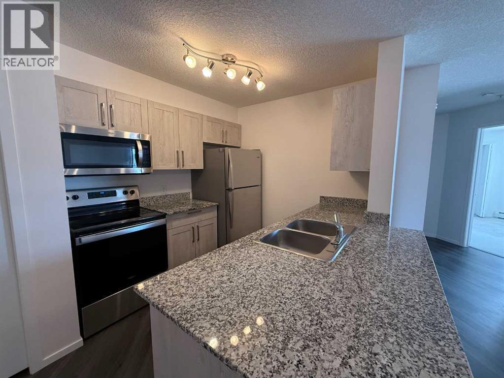 3419, 4641 128 Avenue Ne, Calgary, AB - Indoor Photo Showing Kitchen With Double Sink