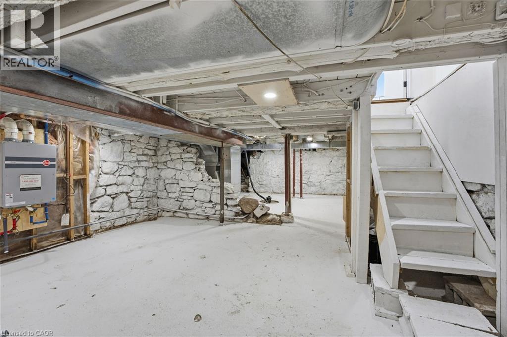 Unfinished basement with stairs - 4255 William Street, Beamsville, ON - Indoor