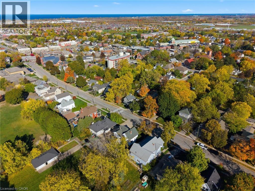 Aerial overview of property's location with nearby suburban area - 4255 William Street, Beamsville, ON - Outdoor With View