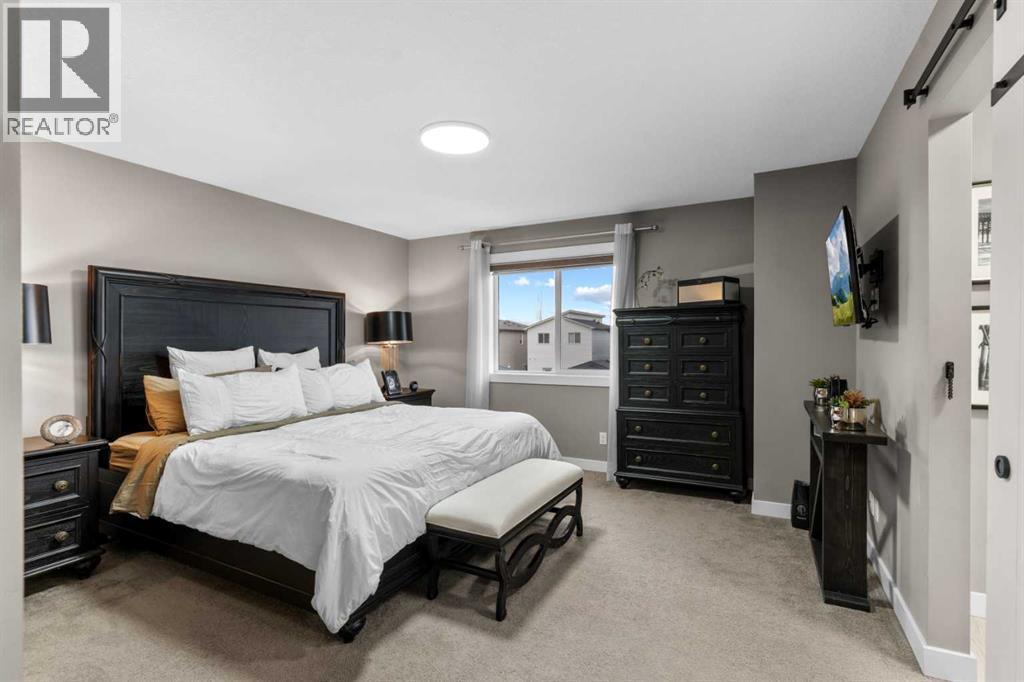 Primary Bedroom - 134 Cornerstone Circle Ne, Calgary, AB - Indoor Photo Showing Bedroom