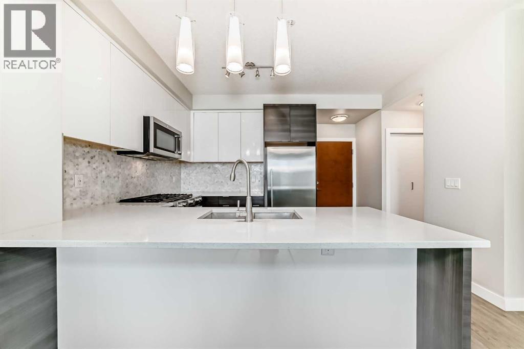 3210, 95 Burma Star Road Sw, Calgary, AB - Indoor Photo Showing Kitchen With Double Sink With Upgraded Kitchen